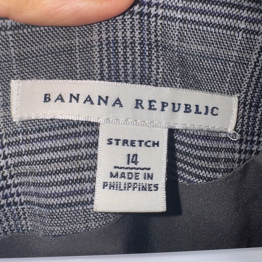 Banana Republic Gray Plaid Women's Dress - Picture 3 of 3